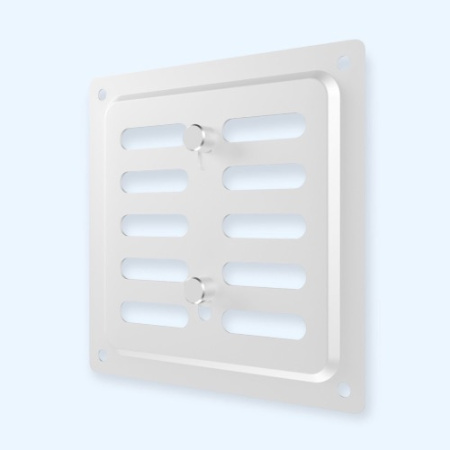 1717MER White ERA Решетка вентиляционная MER регулируемая 175х175 окраш.сталь White